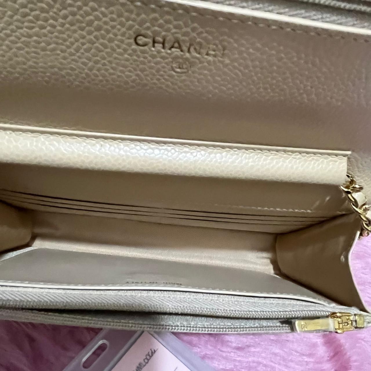 Chanel Classic Wallet on Chain – Caviar Leather Beige