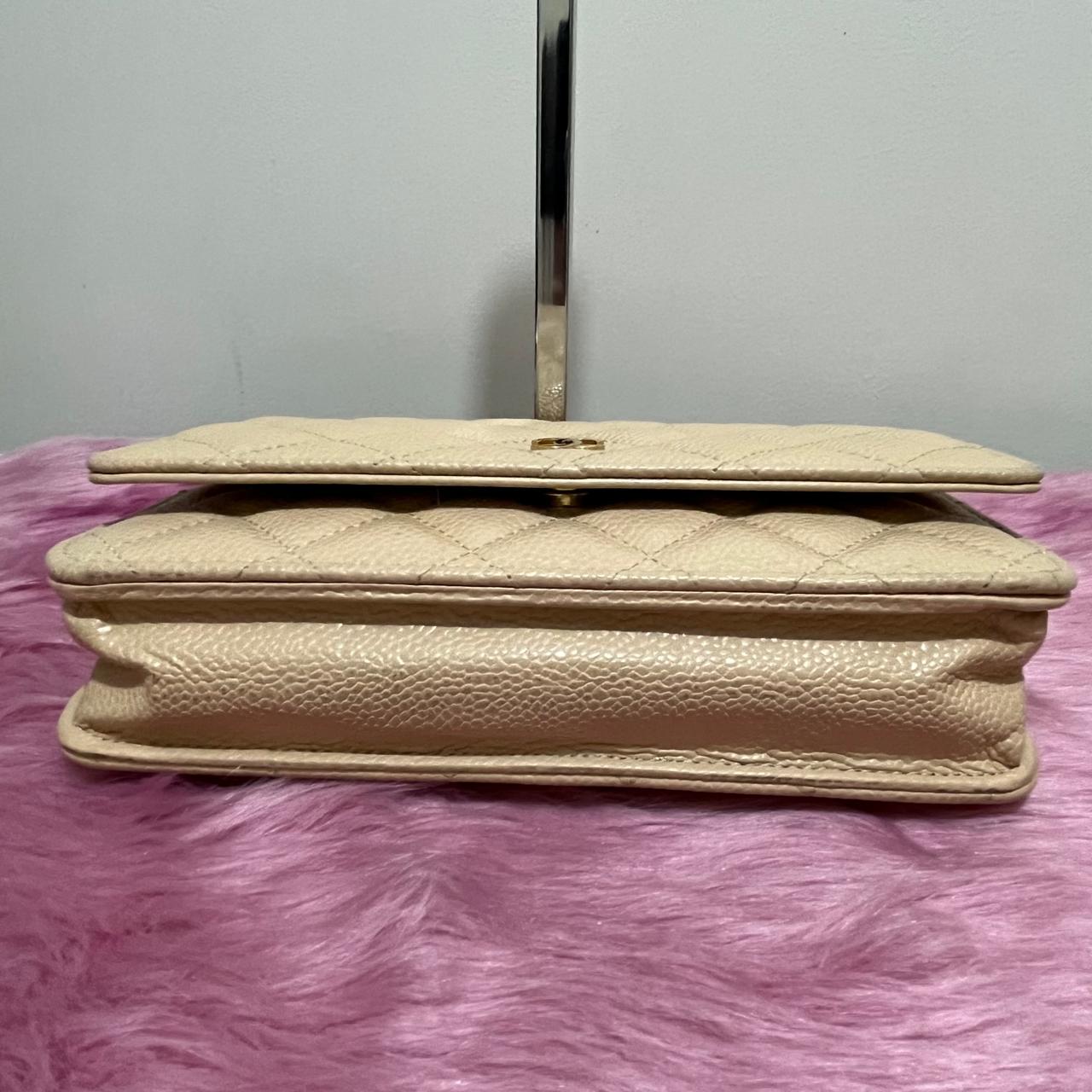 Chanel Classic Wallet on Chain – Caviar Leather Beige