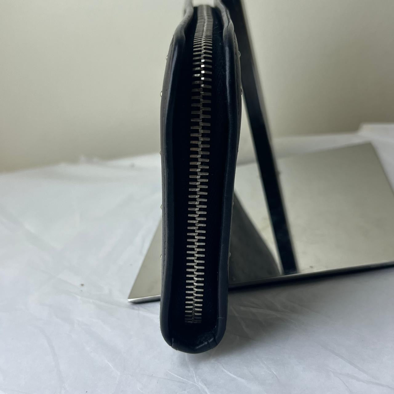YSL Paris Studded Zip Long Wallet