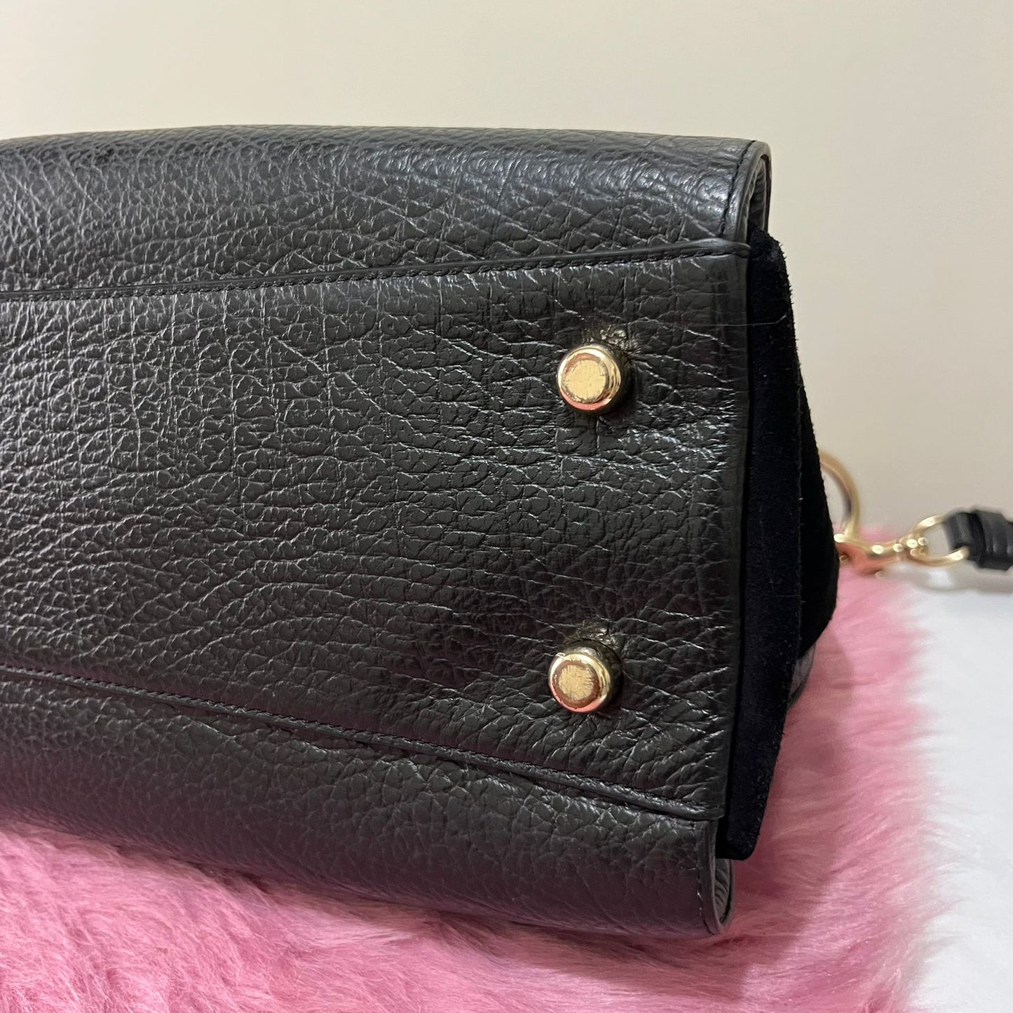 Coach Mia Satchel Black β 8"H x 11"L x 4.5"W