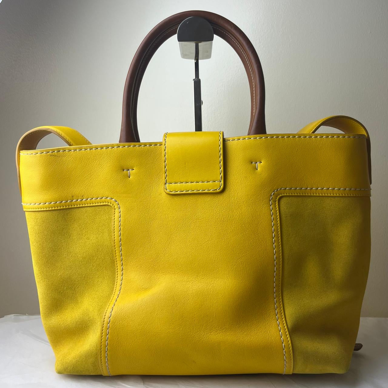 Tods Yellow Tote Bag