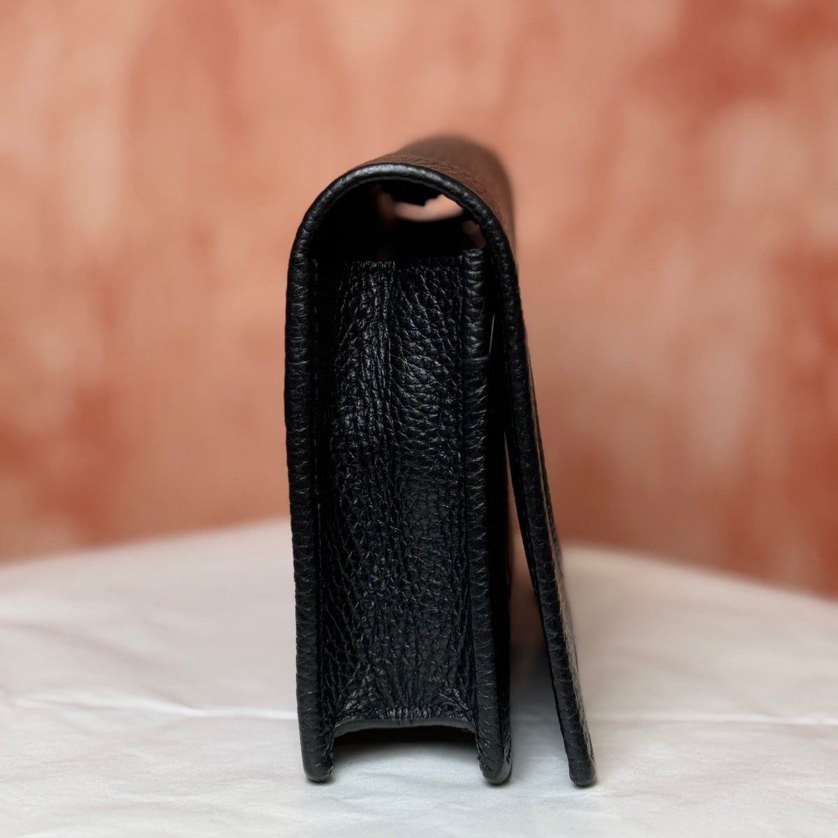 Gucci Soho Chain Wallet β Black 5" H x 8" W
