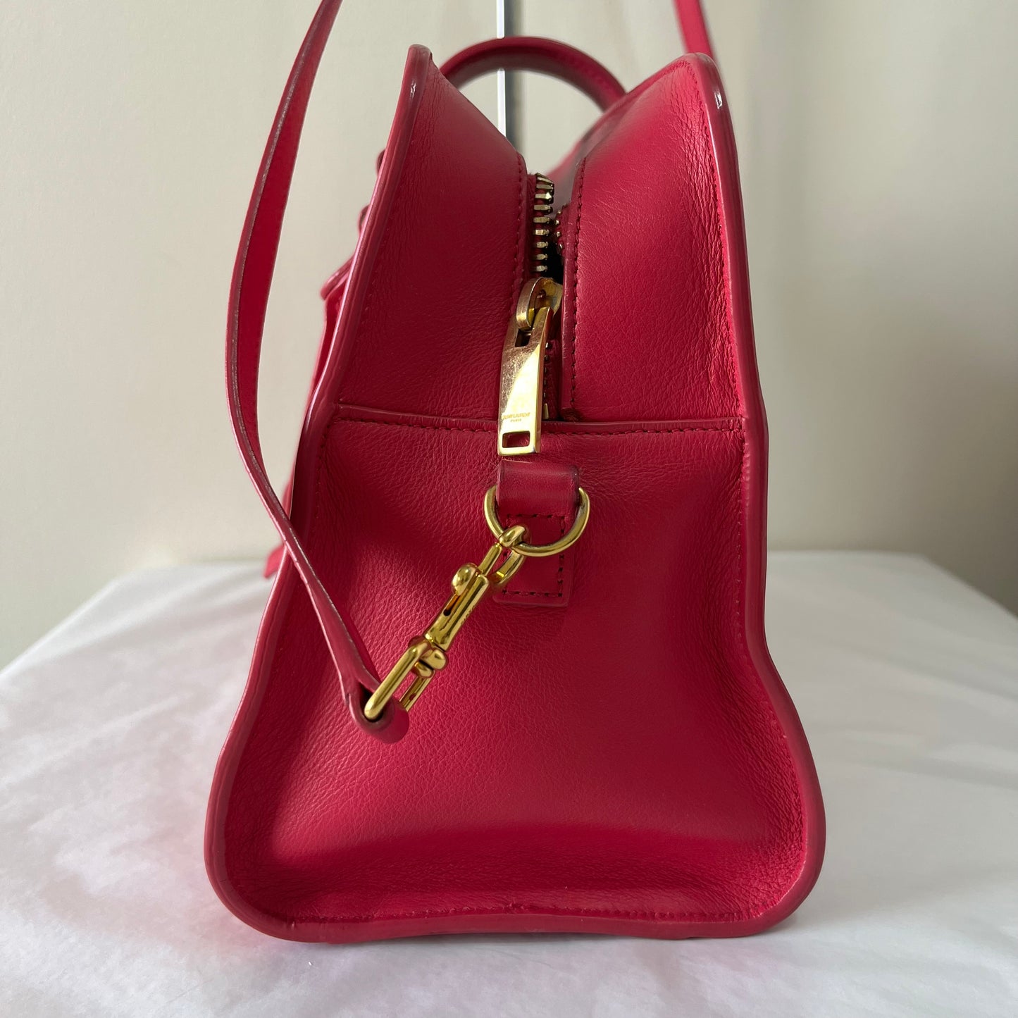 YSL Cabas Chyc Small Hot Pink – 8"H x 10"L x 3"W