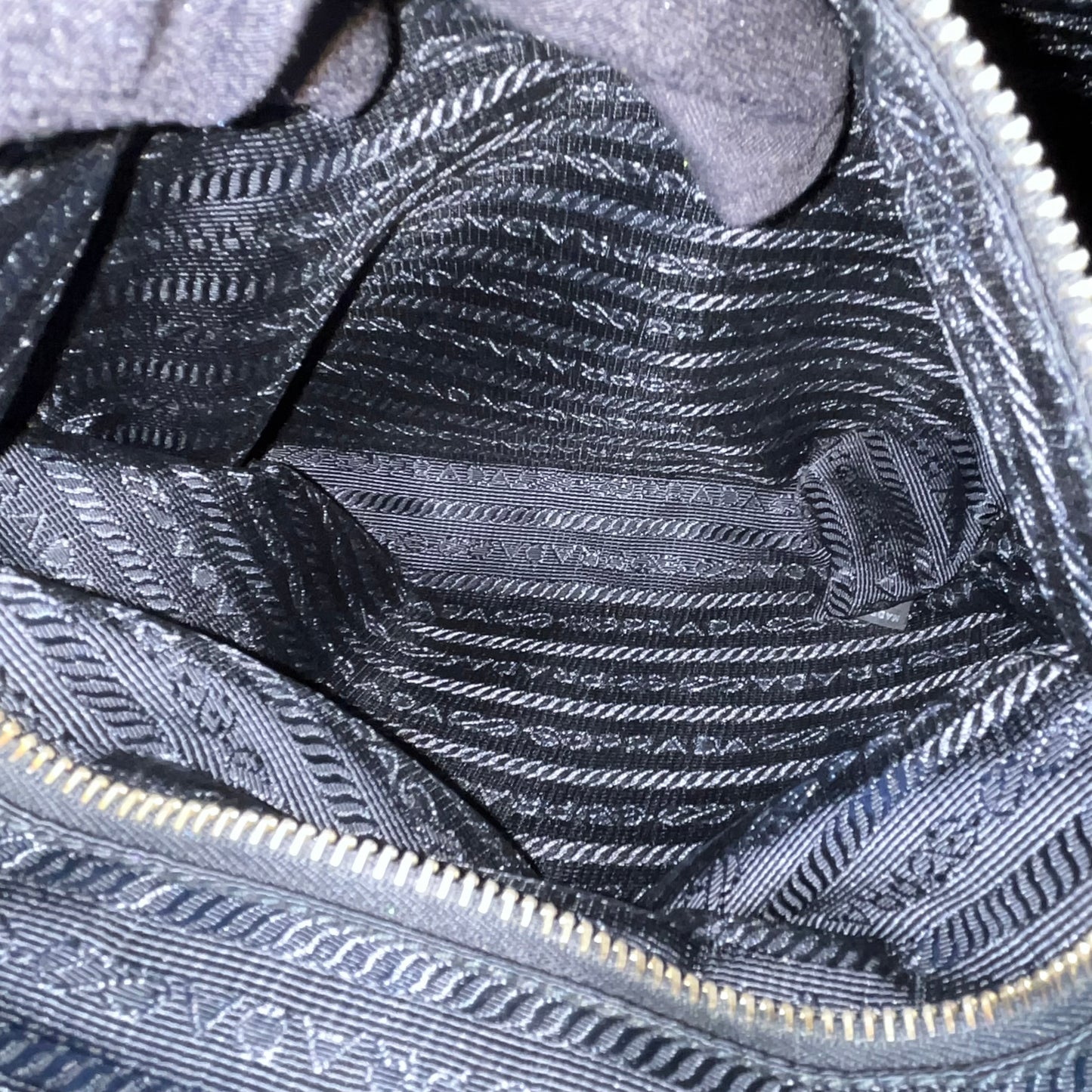 Prada Nylon Tote Black – 11.8"H x 14.8"L x 6.3"W