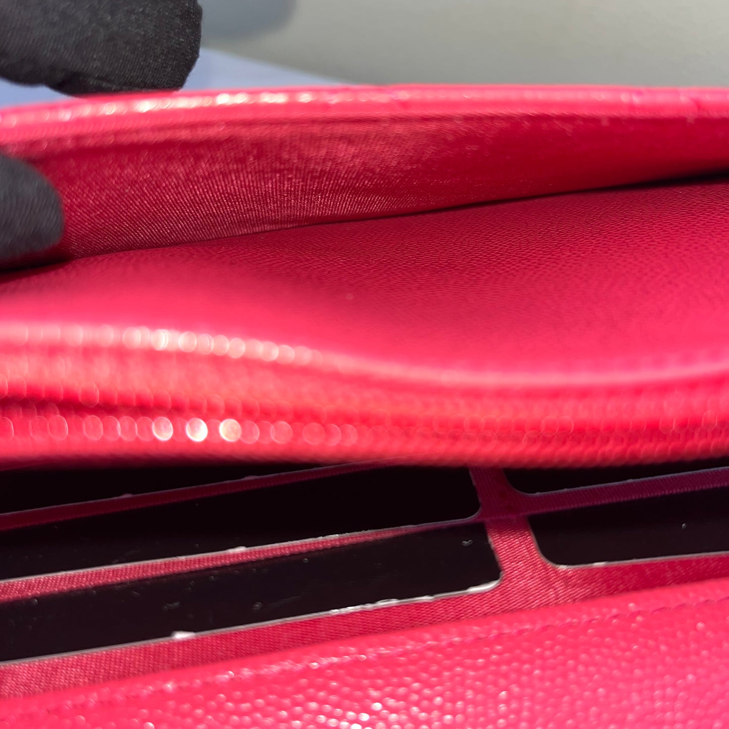Chanel Wallet on Chain Pink – 4.8"H x 7.5"L x 1.4"W