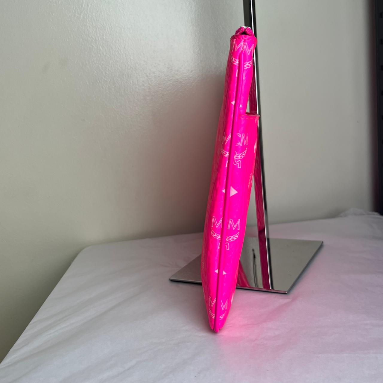 MCM Clutch Neon Pink