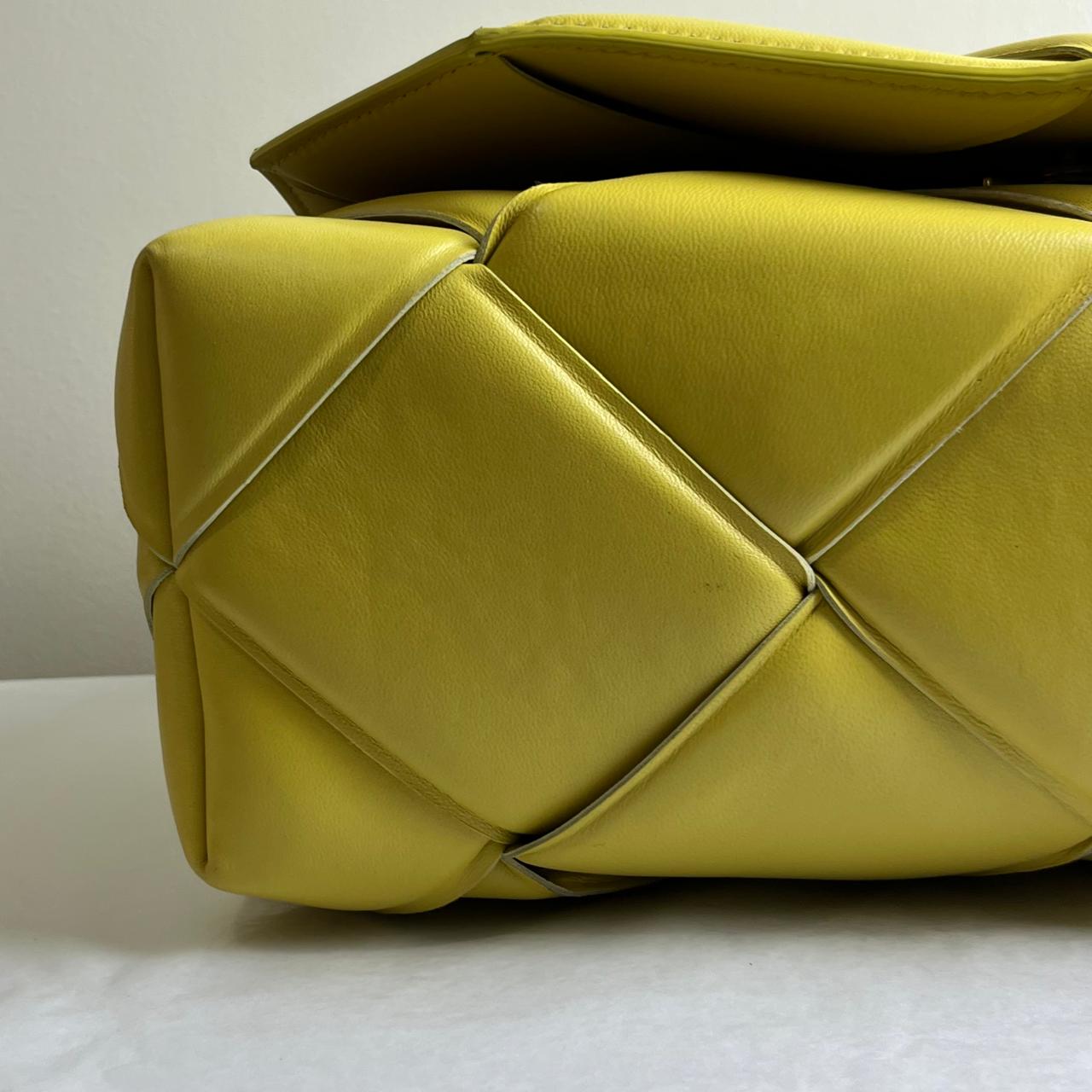 Bottega Venetta Yellow Satchel