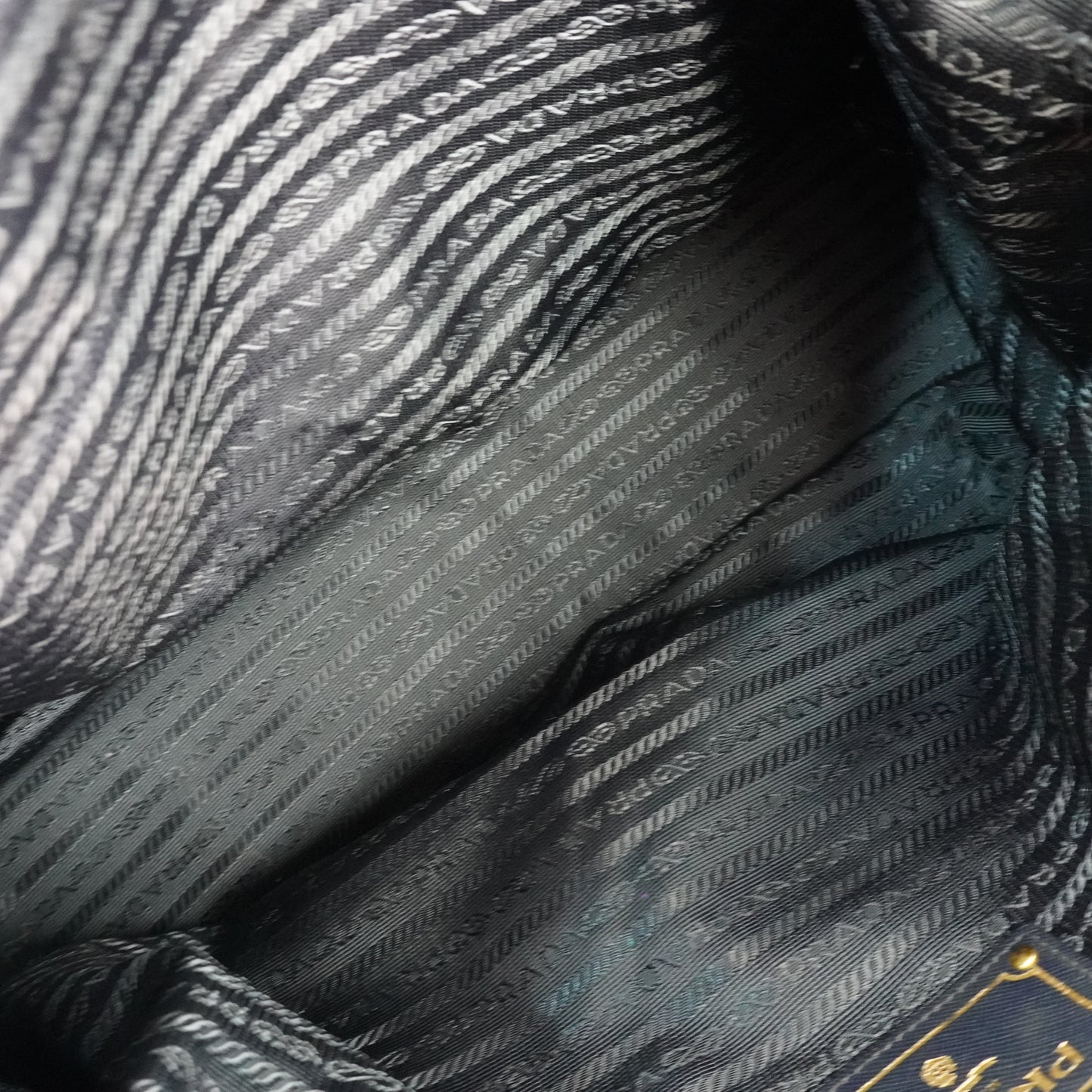 Prada Tessuto Nylon Suffiano Trims Black