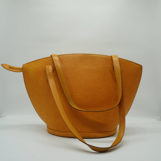 Louis Vuitton Saint Jacquars Epi Yellow Bag Medium GHW
