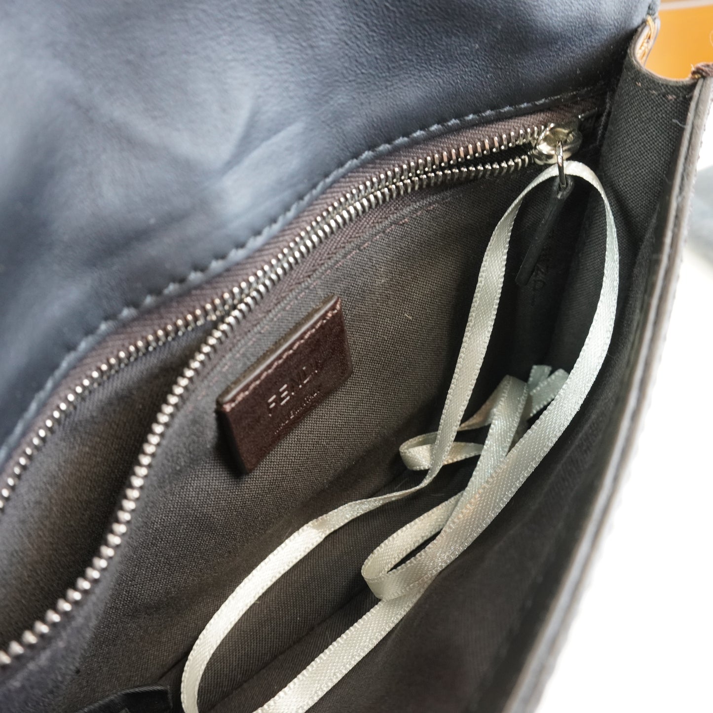 Fendi Brown Zucca Canvass and Leather Long Bifold Wallet