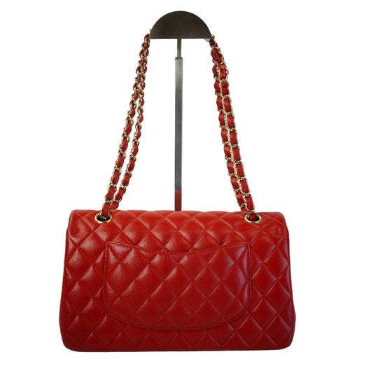 Chanel Classic Double Flap Quilted Caviar GHW Medium