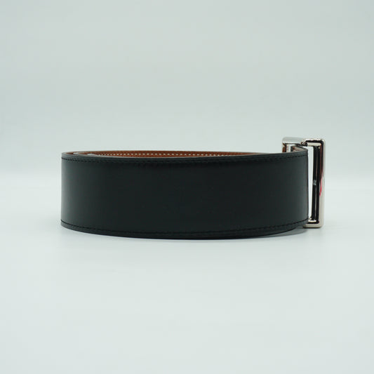 Hermes Quentin Reversible Belt black 90cm