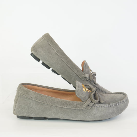 Prada Suede Bow Loafer S.35