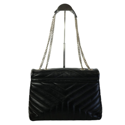 YSL Lou Lou Shoulder Bag SHW Medium