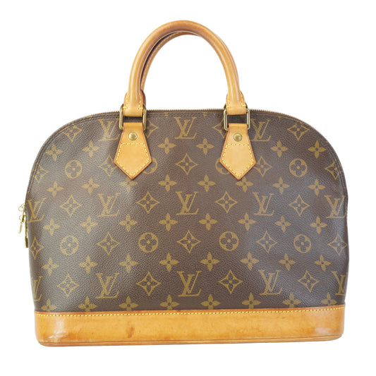 Louis Vuitton Alma Hand Bag Classic Mono Canvas