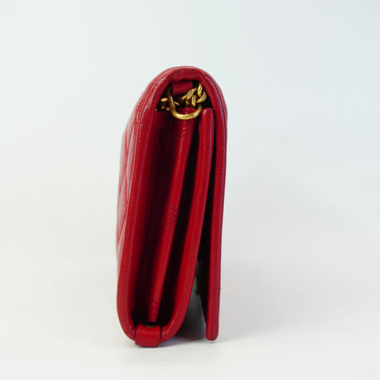 YSL Becky Bag Red Small GHW