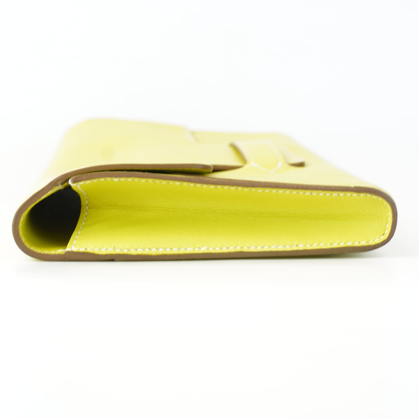 Hermes Jige Swift Clutch Yellow