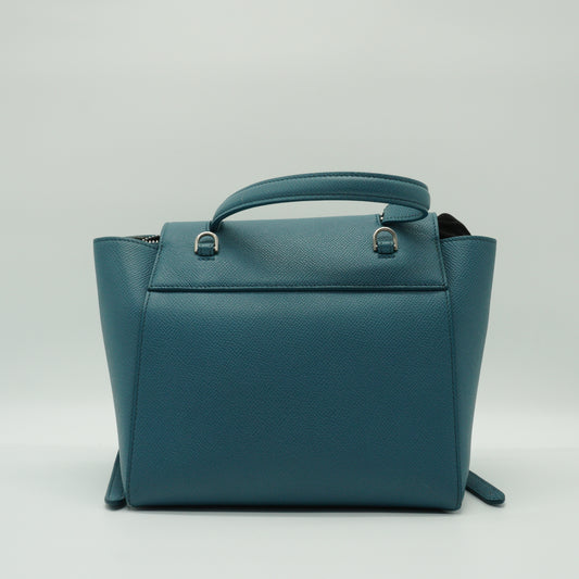 Celine Belt Nano Grained Calfskin Blue SHW