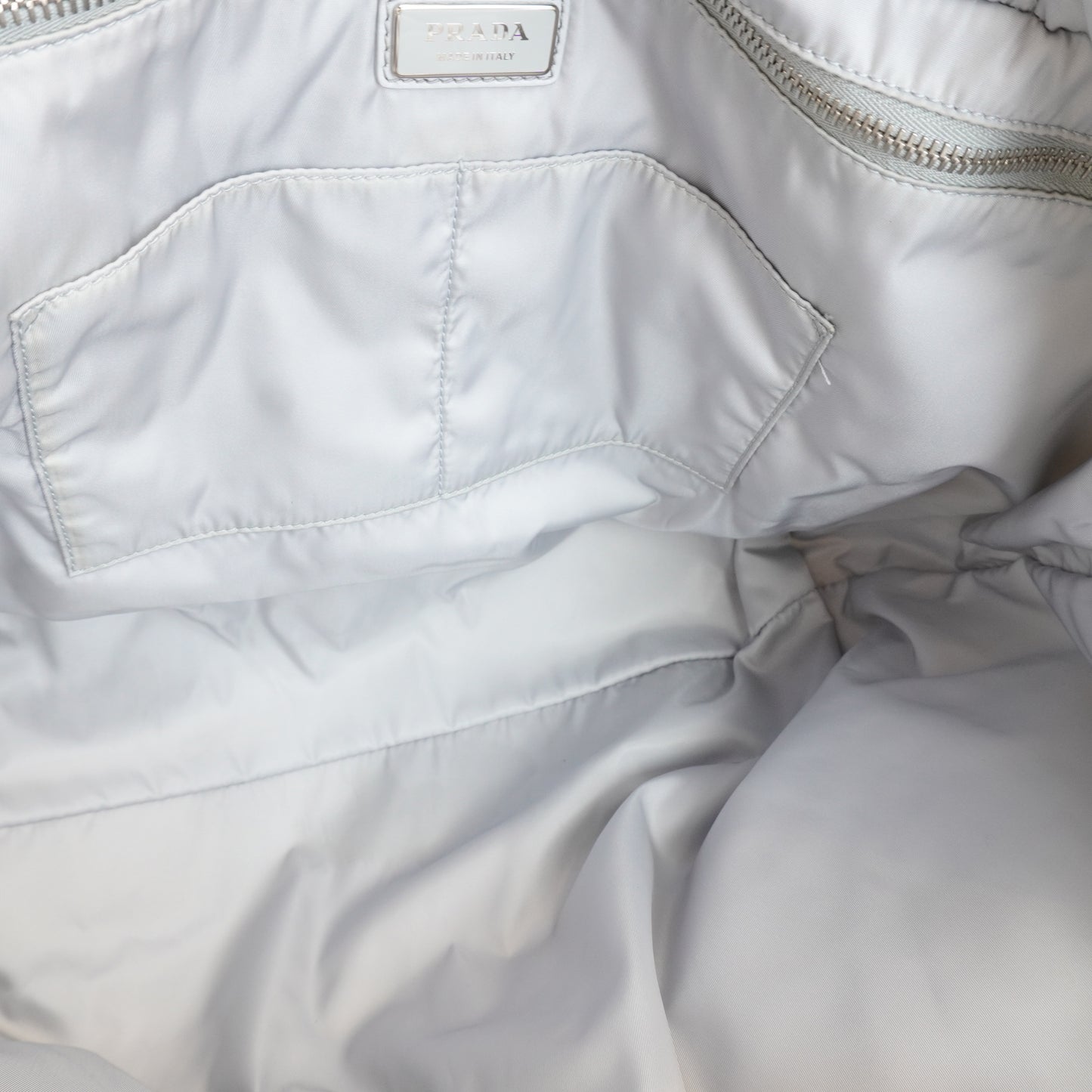 Prada Re-Nylon Tote Gray