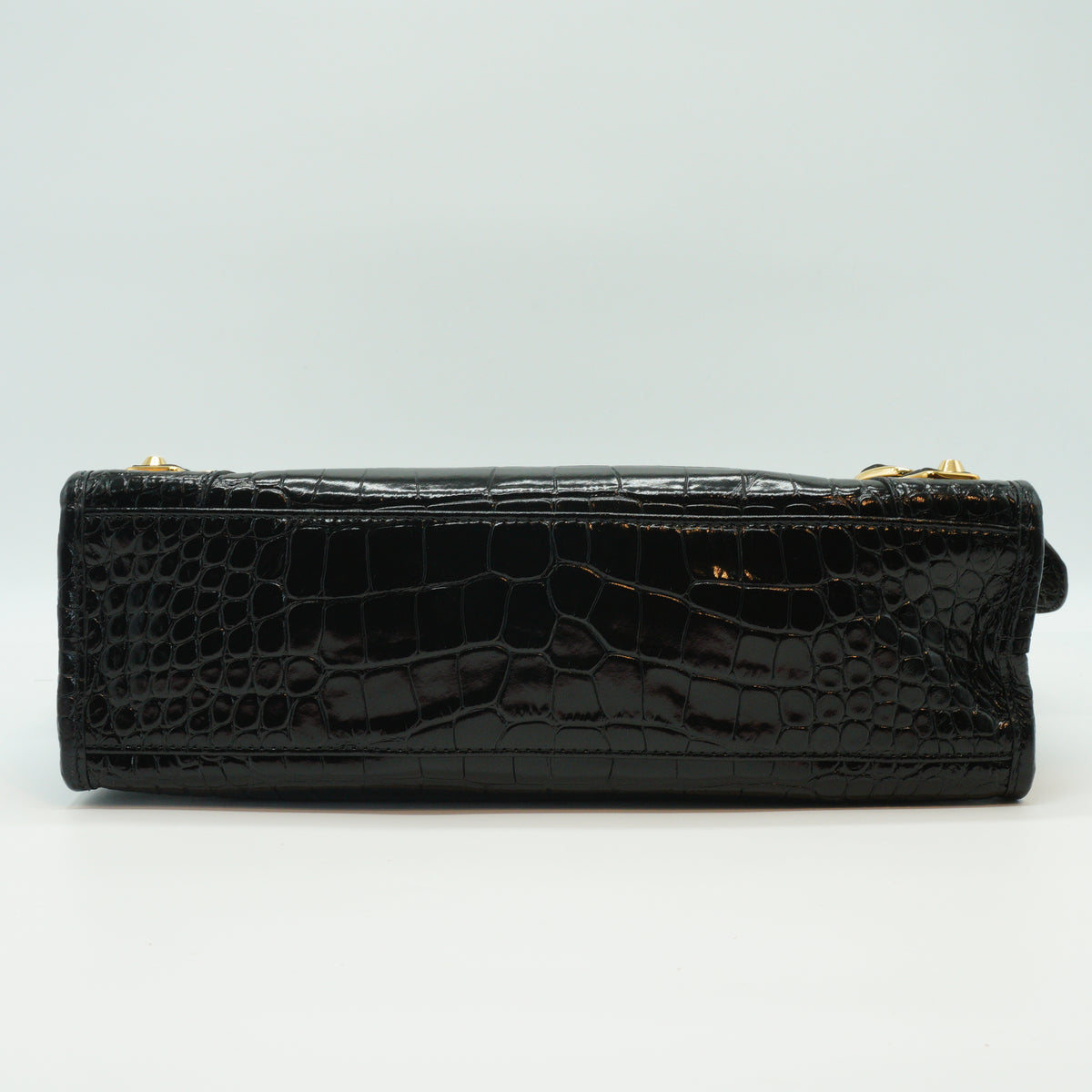 Balenciaga Metallic Edge City Bag Black Medium GHW
