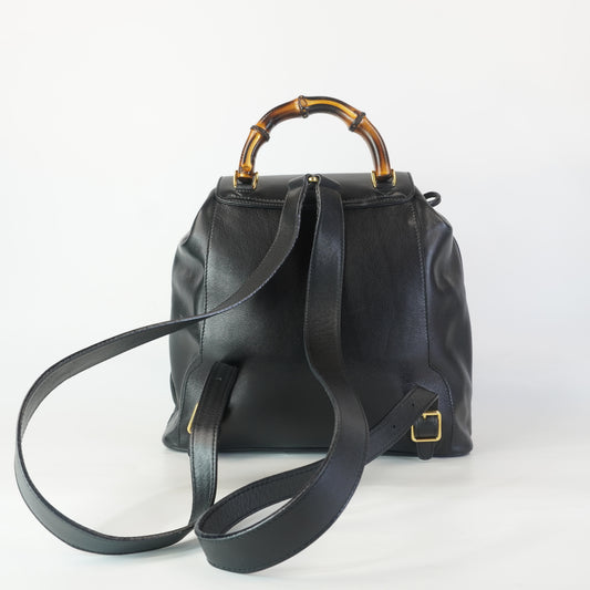 Gucci Bamboo Backpack Black