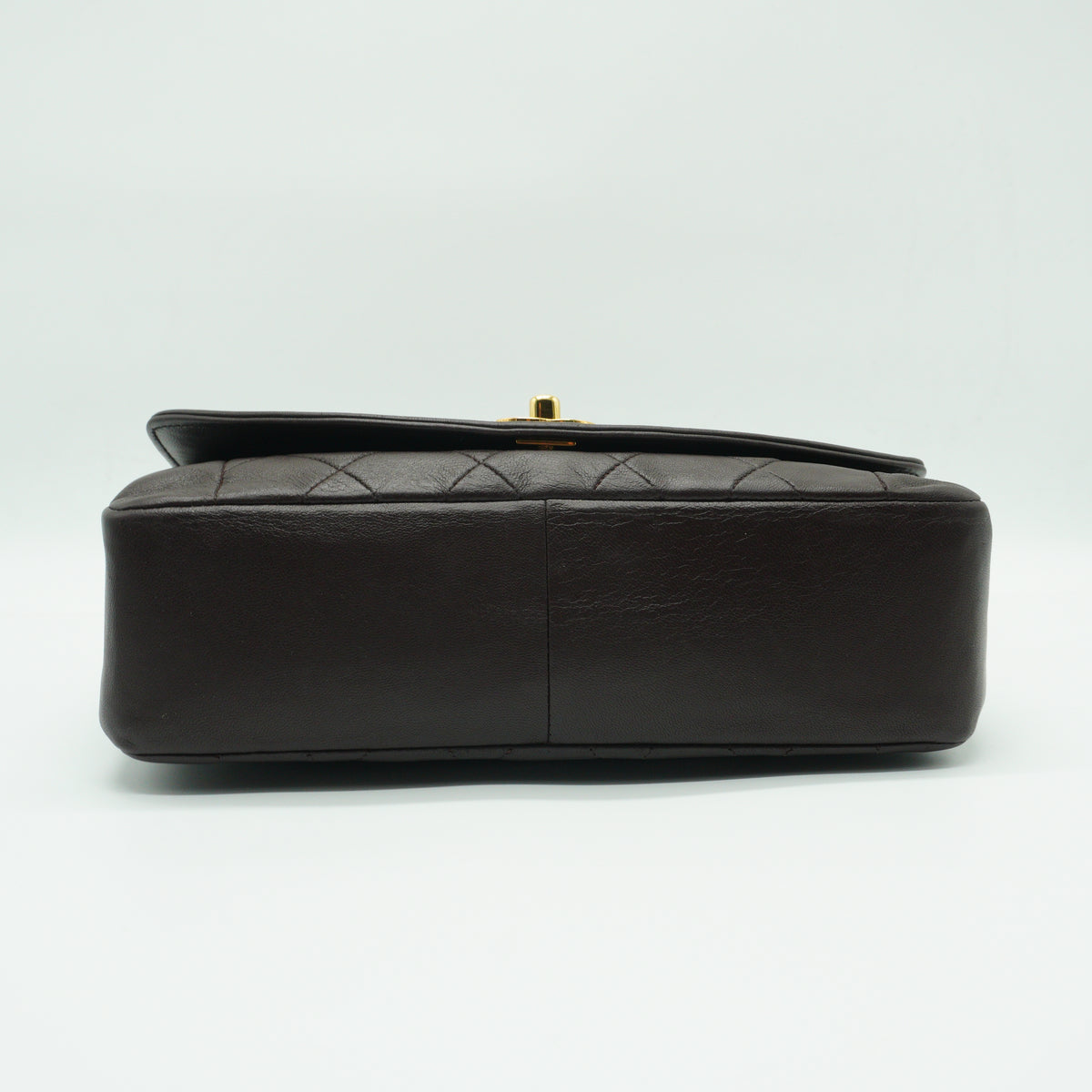 Chanel Diana Flap Shoulder Bag Brown GHW