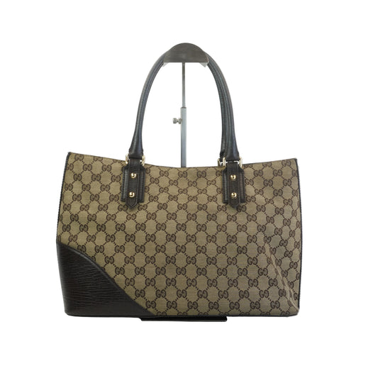 Gucci GG Canvas Tote Bag GHW Large