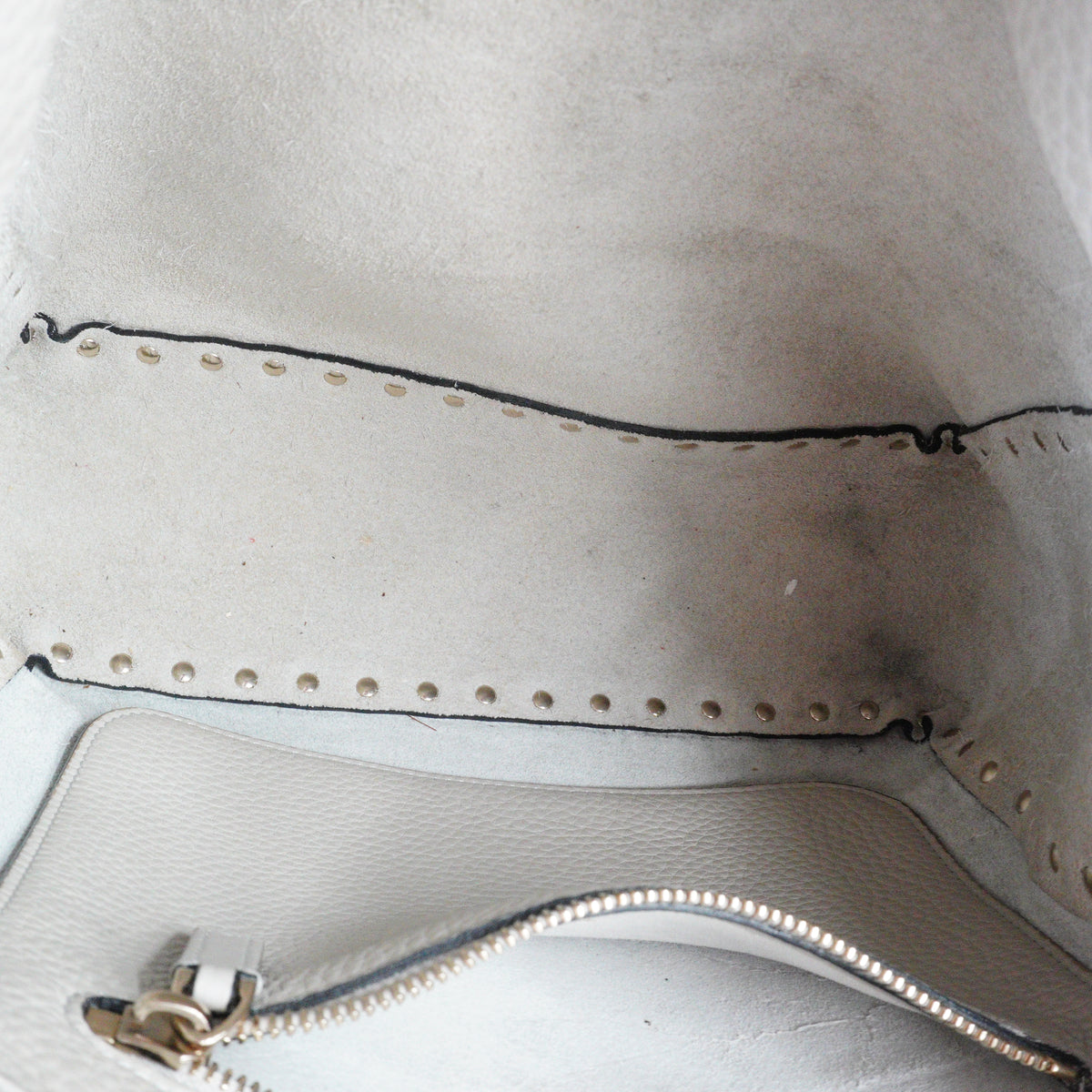 Valentino Rockstud Small Hobo Bag Off White GHW
