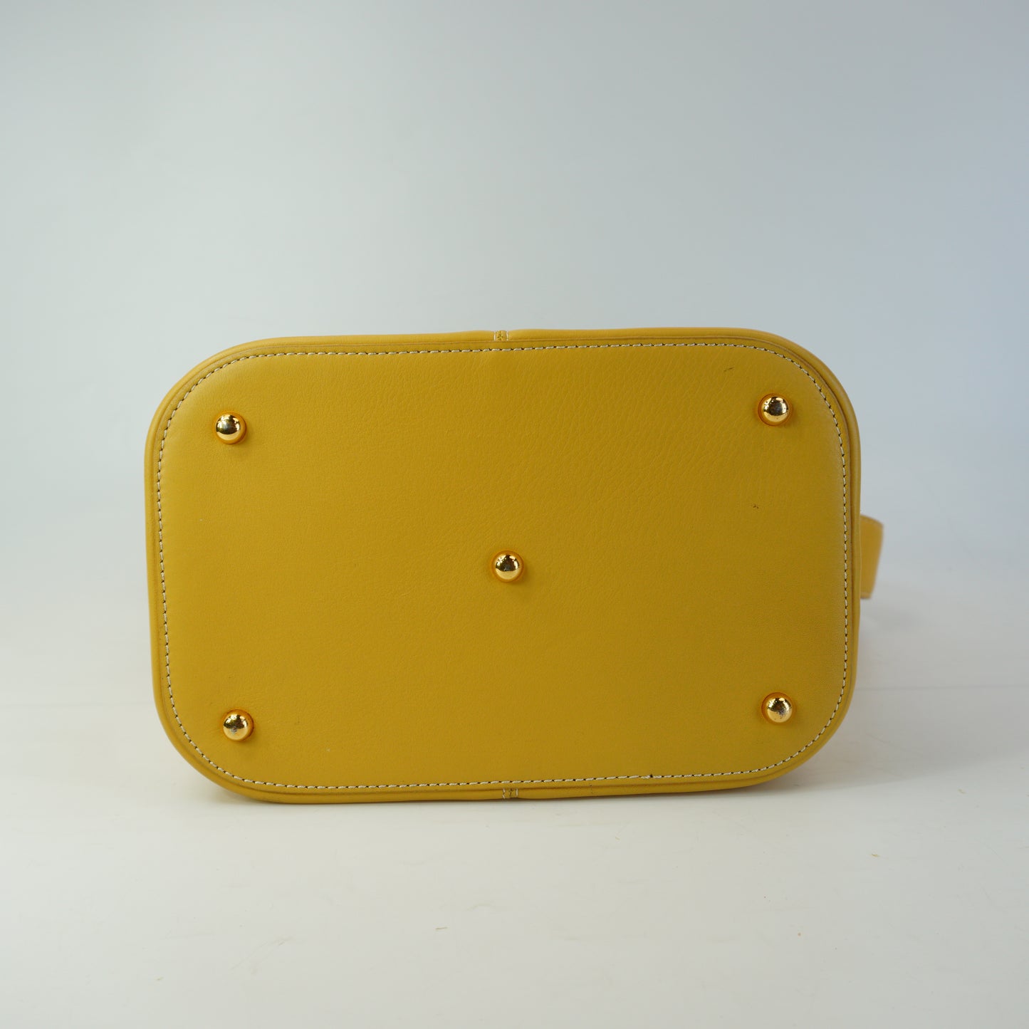 Loewe Anton Hobo Shoulder Bag Yellow Mini GHW
