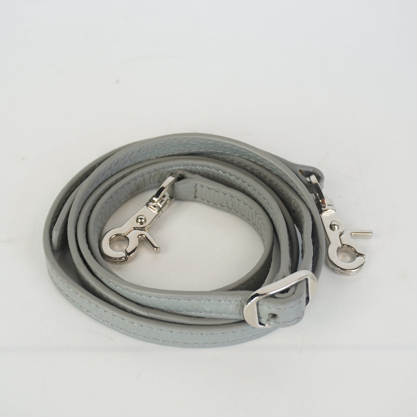 Balenciaga Motorcyle Clutch Gray SHW Medium