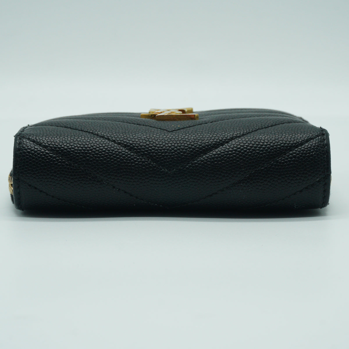 YSL Cassandre Matelasse Compact Zip-Around Wallet