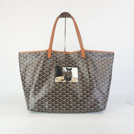 Goyard Saint Louis Tote Hulot Graphic Print Bag