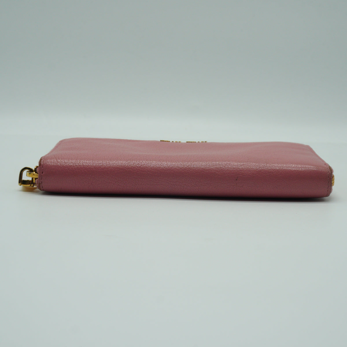 MiuMiu Zip Around Pink Long Wallet GHW