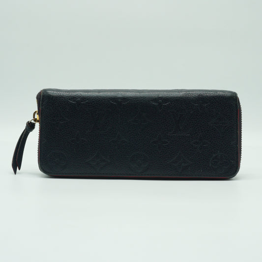 Louis Vuitton Zippy Embossed Monogram Empreinte Rouge Wallet