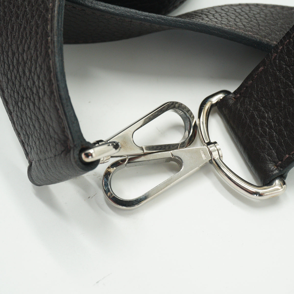 Hermes Taurillon Clemence Jypsiere 31 Bag Brown SHW