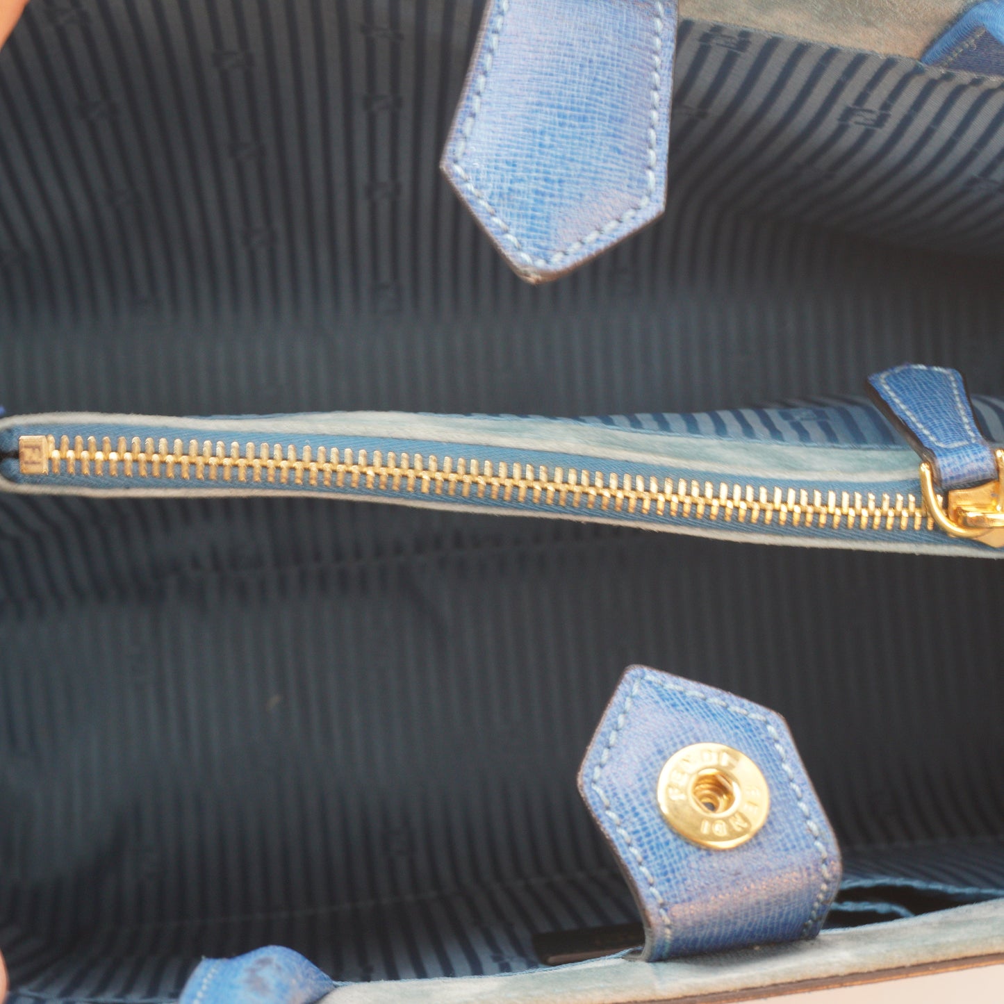 Fendi Vitello Elite 2 Jours Tote GHW Medium