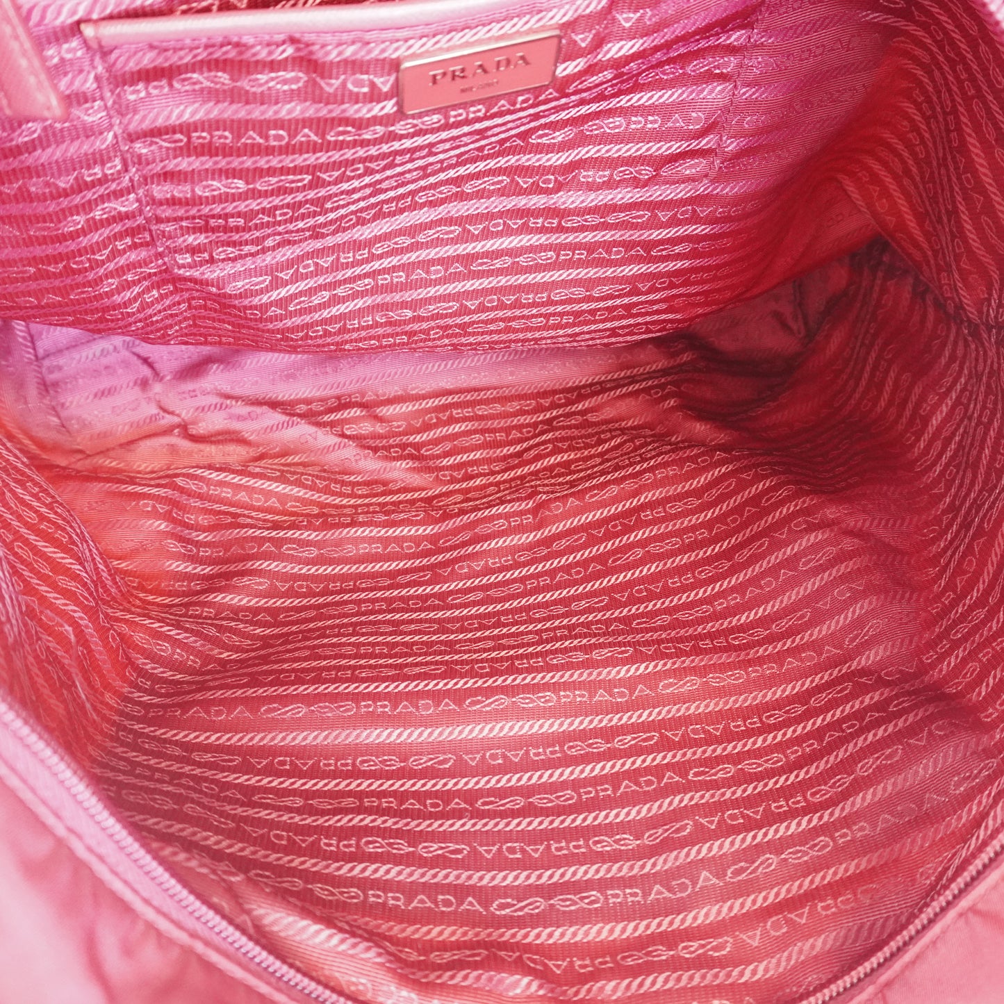 Prada Nylon Tote Pink SHW