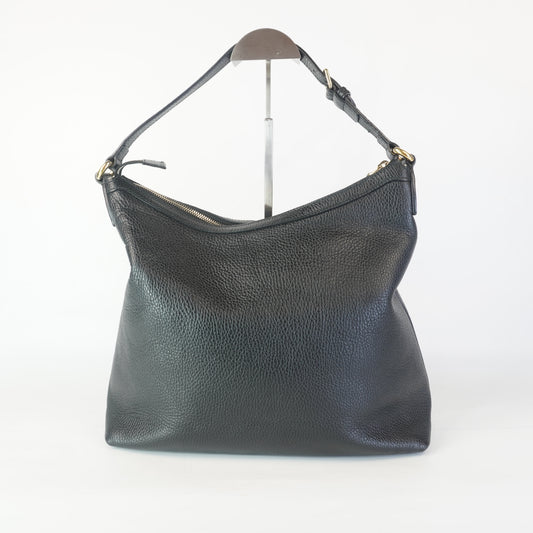Gucci Interlocking G leather Hobo Bag GHW Medium