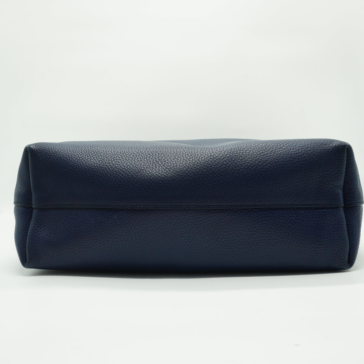 Prada Vitello Daino leather Shopping Tote blue large GHW