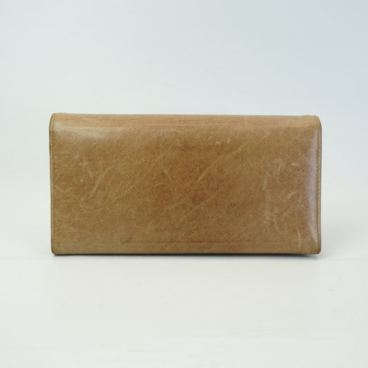 Balenciaga Le City Money Continental Wallet Brown GHW