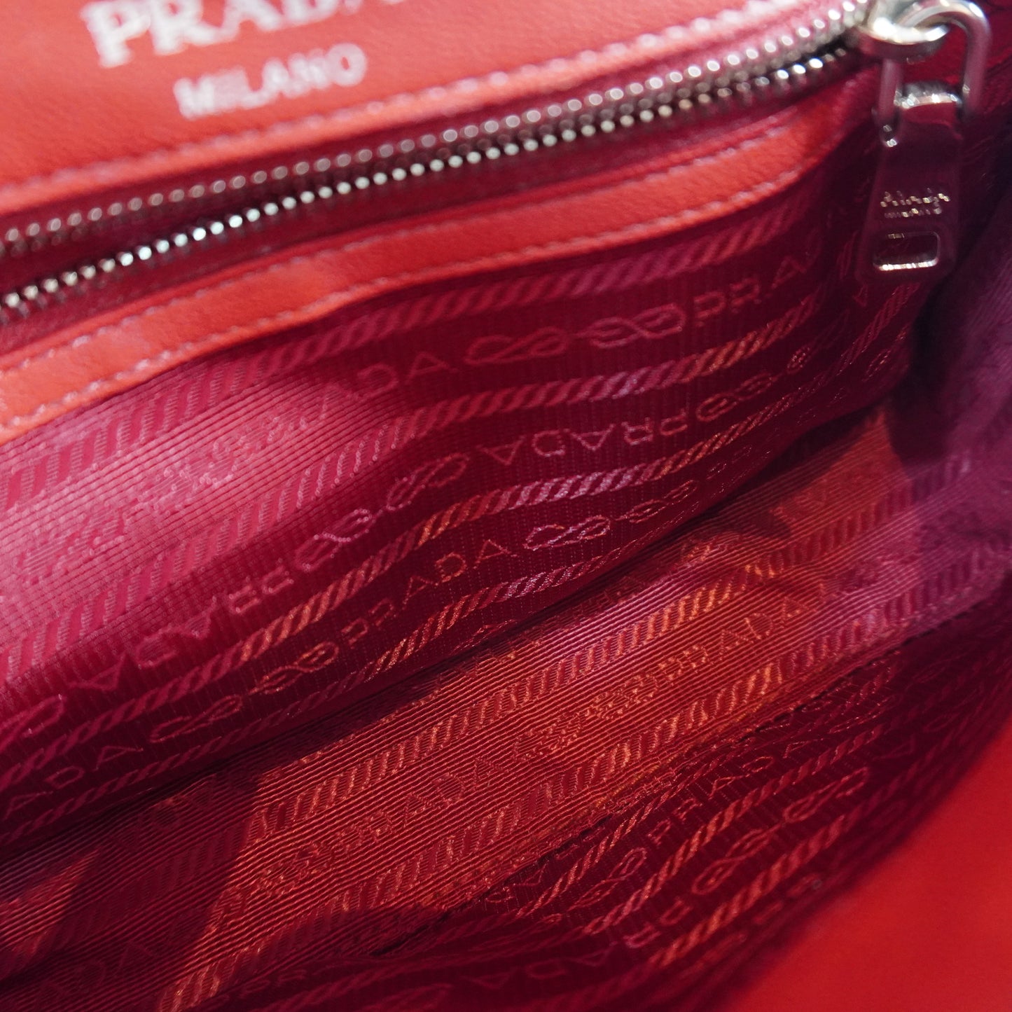 Prada Nappa Gaufre Red