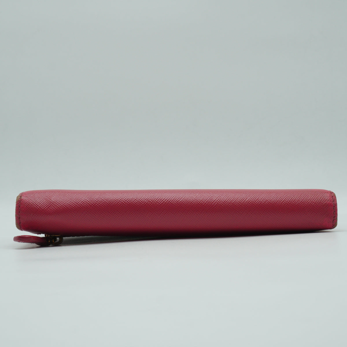 Prada Saffiano Leather Continental Wallet Peony Pink GHW