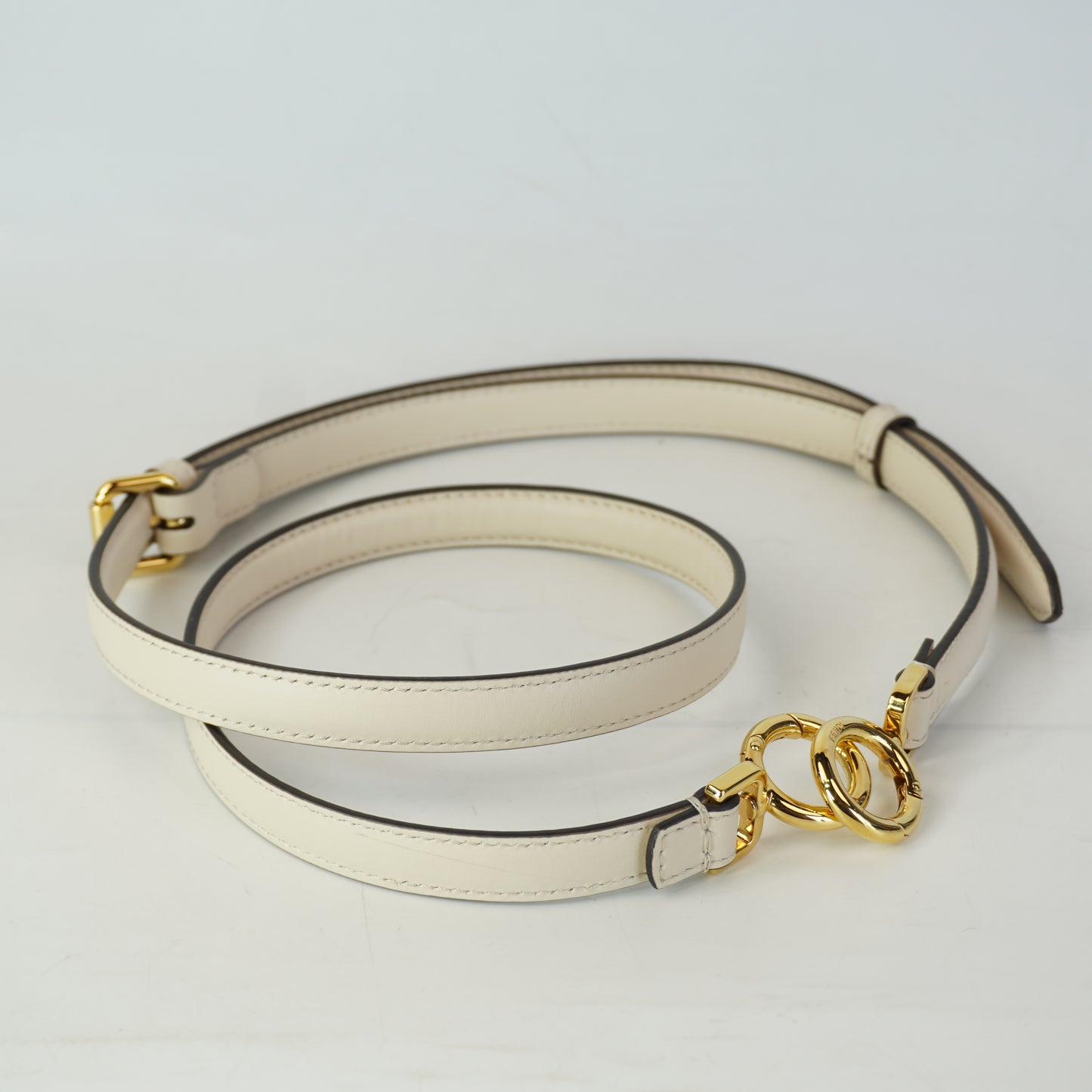 Fendi Peekaboo ISeeU Braided Small Offwhite GHW