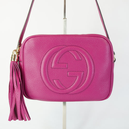 Gucci Soho Disco Bag Small Pink GHW