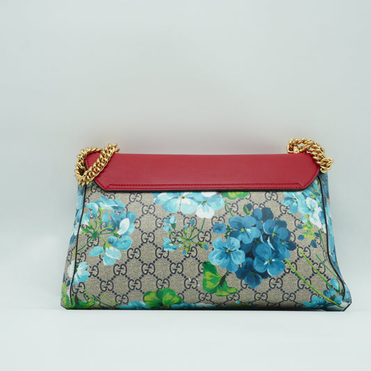 Gucci GG Padlock Supreme Blooms Shoulder Bag Medium GHW