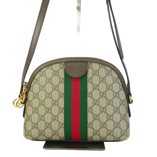 Gucci GG Supreme Ophidia Dome Small Brown Trims GHW