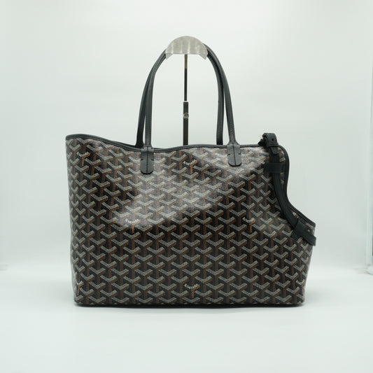 Goyard Goyardine Chien-Gris Pet Carrier PM Black