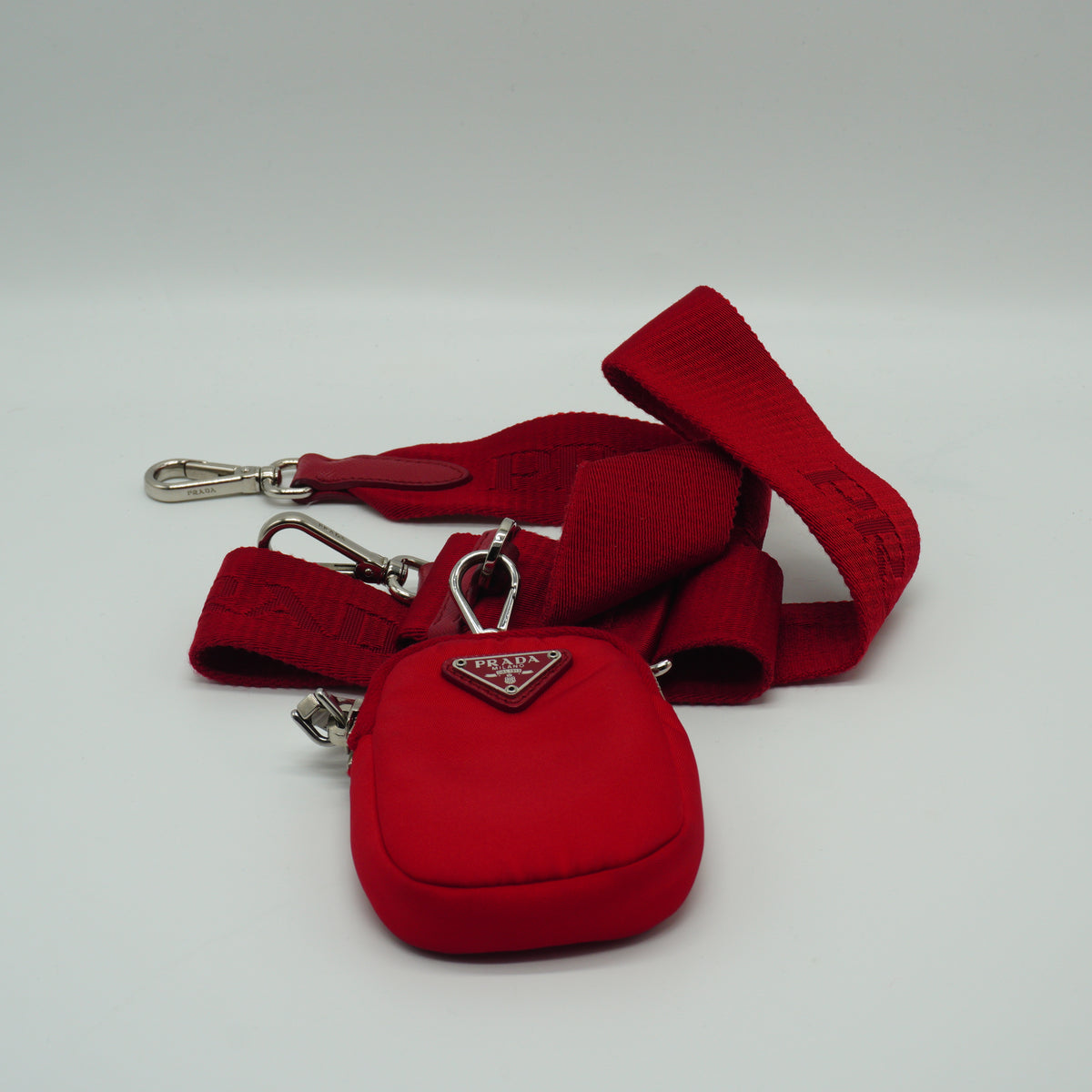 Prada Re-edition Nylon Red Small SHW