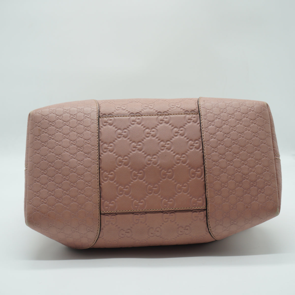 Gucci Guccissima Bree Fold Over Tote Medium Soft Pink SHW