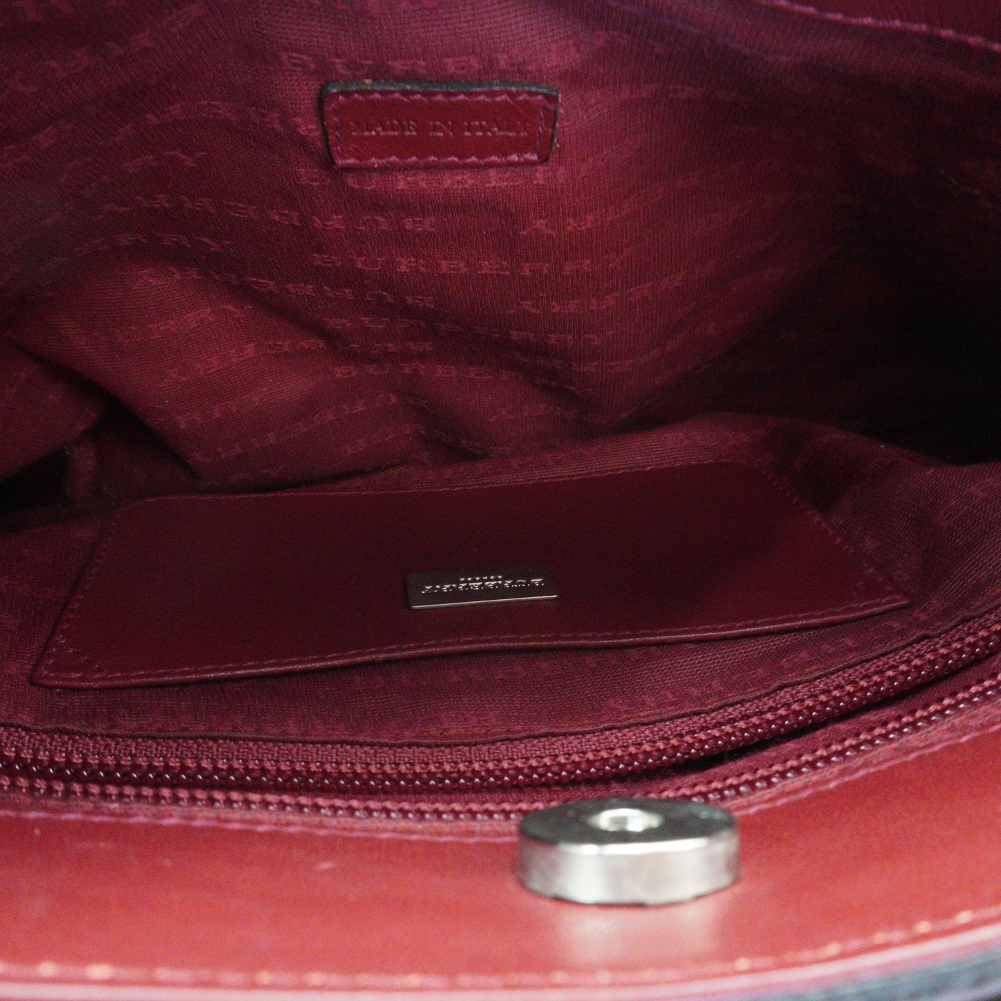 Burberry Wool and leather Nova Check shoulder bag Medium